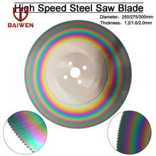 Hoja de sierra Circular de acero de alta velocidad, ''disco de corte de 10/11''/12 ''para tubo de acero inoxidable/aluminio/Cobre, espesor 1,2/1,6/2mm 2024 - compra barato