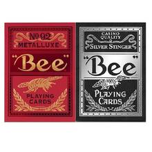 Bee Silver Stinger Playing Cards USPCC Bicycle Metalluxe Deck Poker Size Magic Card Games Magic Tricks Props 2024 - buy cheap