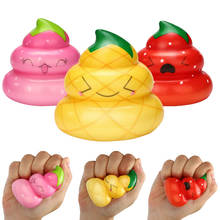 Squishies Kawaii Yummy Fruit Poo Slow Rising Cream Scented Stress Relief Toys Creative Pinch Toy Cute Decorative Ornaments 2024 - buy cheap