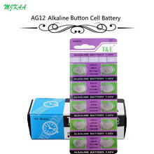 200Pcs=20Card AG12 LR43  SR43 260 386 1.55V Alkaline Watch Batteries Coin Cell Battery 2024 - buy cheap