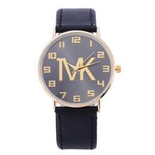 Marca superior das mulheres relógios simples moda de alta qualidade couro quartzo rosa ouro dial vestido casual relógio pulso reloj mujer 2024 - compre barato