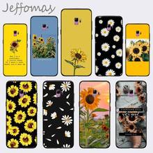 Funda de teléfono con margaritas y girasoles para Samsung S6, S7 edge, S8, S9, S10 e plus, A10, A50, A70, note 8, J7, 2017 2024 - compra barato