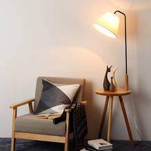 Lámpara de pie con marco de Arte de madera nórdica, moderna, minimalista, creativa, para sala de estar, estudio, mesa de té, Color madera 2024 - compra barato