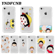 Cute cartoon Chibi Maruko  Painted Phone Case For iPhone SE 2020 11 Pro X XR Xs Max 6 6S 7 8 Plus Soft Clear Cover Cellphones 2024 - buy cheap