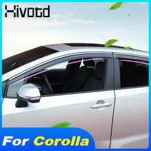 Window Visor Deflector Awnings Shelters Rain Guard Exterior Protection Accessories Car Refit For Toyota Corolla Sedan 2019 2021 2024 - buy cheap