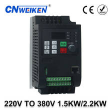1.5KW / 2.2kw 220v single phase input and 380v 3 phase frequency output drive converter / frequency inverter / vfd new 2024 - buy cheap