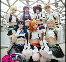 No Brand Girls cos LoveLive man woman anime cosplay costume sets Accessories + Top + Skirt + Socks + Gloves 2024 - buy cheap