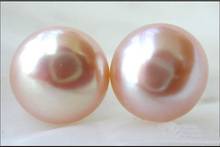 PINK natural AAA 12-11mm South Seas pearl earrings with 14 k 2024 - buy cheap