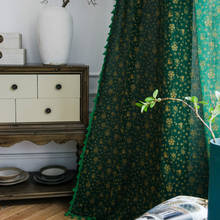 Cortina divisória estilo nórdico, cortina semi-sombreada de natal para sala de estar, quarto 2024 - compre barato