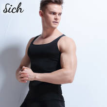 Men Sleeveless Bodybuilding Tank Top Seamless Vest Male Undershirts Slim-fit Bodybuilding Sling Ice Silk Wide Shoulder Waistcoat 2024 - buy cheap