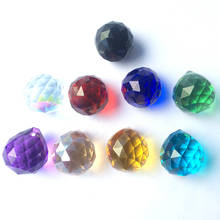 Top Quality Graceful 20mm Crystal Faceted Chandelier Ball With 30 Dark Red, 20 Aqua/Sky Blue 15 Dark Blue 15 Gold 15 Dark Purple 2024 - buy cheap