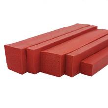 Silicon Foam Strip Heat Insulation Hight Temperature Resist Silicone Rubber Bar 1 - 20mm Thick 1m 5m Red 2024 - compre barato