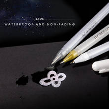 3pcs Large Capacity 0.8mm Waterproof White Gel Pen Highlighter Marker Pen Sketch Drawing Art Markers Comic Design Fine Liner Pen 2024 - buy cheap