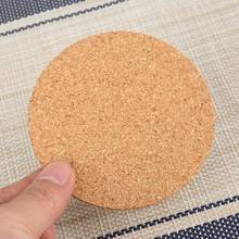 Kitchen Table Mats Non-slip Cup Pads Household Tableware Natural Round Wood Coasters Table Decaration 2024 - buy cheap
