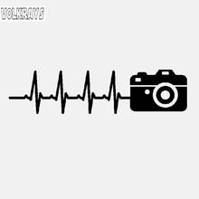 Volkrays adesivos de personalidade para fotografia, acessórios de câmera com batimento cardíaco de pulso, protetor solar, decalque de vinil, 2cm * 14cm 2024 - compre barato