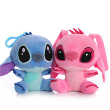 2Pieces/lot 10CM Cartoon Stitch Soft Stuffed Small Pendant Plush Toy,Stitch Cellphone/Bag/Keychain/Grabbing Doll Toy 2024 - buy cheap