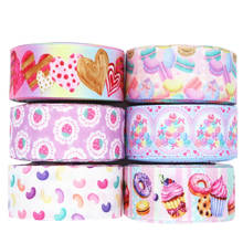 10 Yards Flowers/Cake Printed Grosgrain Ribbon 1.5" 38MM For Hair Bows DIY Crafts Handmade Accessories M19042402 2024 - buy cheap