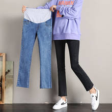 Summer Thin Soft Cotton Jeans Denim Jeans Maternity Pants For Pregnant Women Clothes Nursing Pregnancy Leggings Trousers 2024 - buy cheap