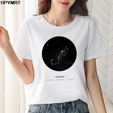 12 constellations 2020 Thin Section T Shirt Starry sky Harajuku Female T-shirt Leisure Fashion Aesthetic Tshirt women clothing 2024 - buy cheap