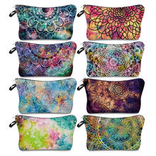 FUDEAM Colorful Mandala Pattern Portable Women Travel Storage Bag Toiletries Organize Cosmetic Bag Waterproof Female Make Up Bag 2024 - купить недорого