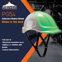 Capacete endurance glowtex pg54, capacete luminoso para segurança, proteção em abs 2024 - compre barato