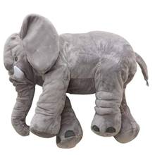 Travesseiro de pelúcia gigante, de elefante, boneco de pelúcia, brinquedo macio, drop shipping para crianças 2024 - compre barato