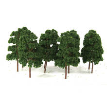 1:75 HO Guage Plastic Train Railway Model Trees Diorama Layout Set of 10pcs 2024 - buy cheap