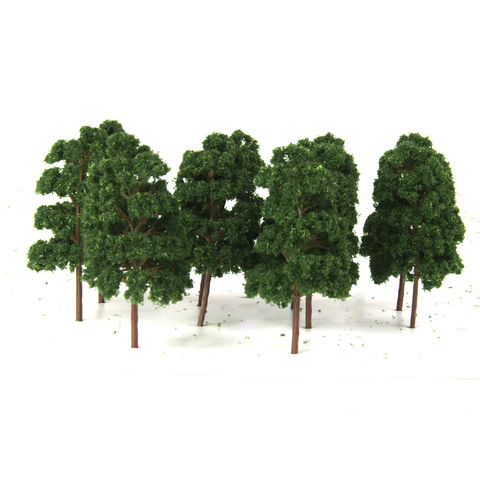 1:75 HO Guage Plastic Train Railway Model Trees Diorama Layout Set of 10pcs 2022 - buy cheap
