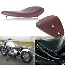 Motocicleta solo sela assento de couro suporte do motorista molas suporte para harley bobber chopper 2024 - compre barato