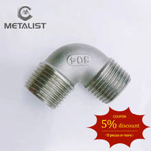 METALIST BSPT 1/2"DN15 Male &1/2"DN15 Male Thread SS304 Elbow 90 Degree Pipe Fitting For Gas Water Oil 2024 - buy cheap