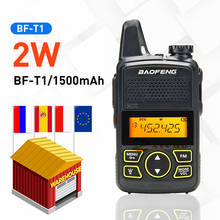BF-T1 mini walkie talkie baofeng UHF 400-470MHz ham radio station ptt handheld FM Portable pofung bf t1 portable two way radio 2024 - buy cheap