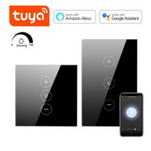Tuya Smart Life LED Touch Sensor WIFI Dimmer Switch Wall light Switch APP Voice Control lamp Switch Work with Alexa Google Home 2024 - buy cheap