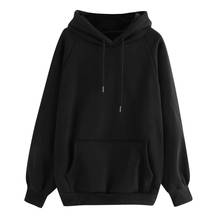 Women Hoodies Sweatshirt ropa mujer Oversized Harajuku Streetwear Female Casual Solid Color Pocket Pullover Clothes  #Zer 2024 - buy cheap