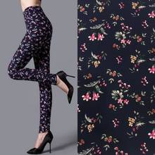 Calça legging feminina elástica de cintura alta justa verão 2020, sexy, estampa floral, calças justas de treino t135 2024 - compre barato