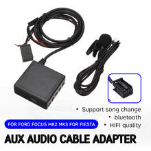 bluetooth Aux Receiver Cable for Ford for Focus Mk2 MK3 for Fiesta with USB,microphone Hands-free Aux Adapter 2024 - buy cheap