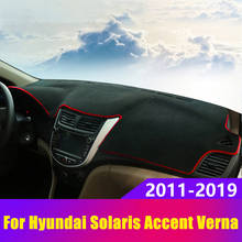 Panel de instrumentos para evitar luz del salpicadero del coche, alfombrilla para Hyundai Accent Solaris Verna i25 RB 2011-2019, accesorios 2024 - compra barato