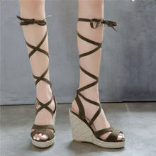 Platform Shoes Summer Roman Gladiator Sandals Women Wedges High Heels Sandles 2020 Designer Ladies Shoes Bis Size 12 44 45 46 2024 - buy cheap