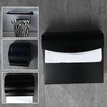 Aluminum Bathroom Paper Holder Black Bathroom Paper Roll Holder Wall Mounted Tissue Holder Rack Toilet Paper Holder Tissue Boxes 2024 - buy cheap