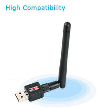 Adaptador receptor WiFi USB MT7601 Lan, tarjeta de red inalámbrica, PC, portátil, 150Mbps, 2,4 Ghz, antena externa 2024 - compra barato