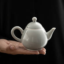 Ice Gray Glaze Water Drop Pot Japanese-Style Ceramic Kung Fu Teapot Small Single Pot Pu'er Tea Maker In Urgent Need Ceramic Pot 2024 - buy cheap