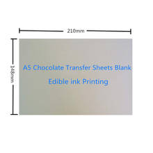 50sheets/lot A5 Size Chocolate Blank Transfer Paper Apply Food Prints Onto Chocolate and Cake Edible Ink Printing Wholesale Mold 2024 - buy cheap