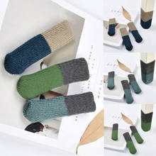 Chair Table Leg Cotton Sock Sleeve Cover Flower Wool Knit Floor Foot Protector Hot New Creative Chair Foots In Socks Knit Cover 2024 - buy cheap