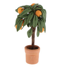 1/12 Tangerine Tree Fruits In Pot Dollhouse Miniature Fairy Garden Accessory 2024 - buy cheap