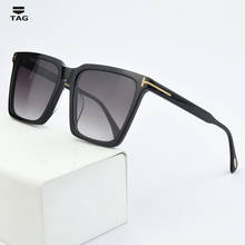 Óculos de sol vintage 2021, óculos masculino tf5686, de marca de luxo, óculos de sol feminino quadrado, proteção uv400 2024 - compre barato