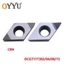 Oyyu-ferramenta de torno de diamante dcgt cbn, dcgt11t302, dcgt11t304, dcgt11t308, gt11t315, ferramenta de torno cnc com carboneto de boro, 2v 2024 - compre barato