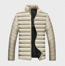 Mrmt casaco masculino de algodão, jaqueta grossa de cor sólida para homens, outono e inverno 2021 2024 - compre barato
