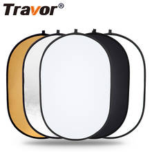 Складной отражатель Travor 5 в 1, Овальный многодисковый прибор для фотостудии, 60 х90 см, ручной портативный 2024 - купить недорого