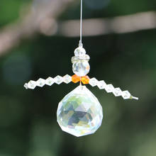 1PCS Handmade Suncatcher Crystal Angel Pendant Window Hanging Ornament Gifts 2024 - buy cheap