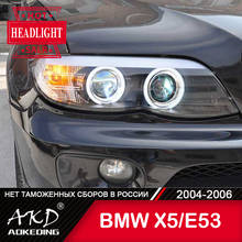 For Car BMW X5 E53 Head Lamp 2004-2006 Car Accessory Fog Lights Day Running Light DRL H7 LED Bi Xenon Bulb X5 E53 Headlights 2024 - buy cheap