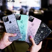 Luxo glitter caso de cristal macio para o iphone se 2020 12 11 pro xs max xr x 6 6s 7 8 plus bling céu telefone capa completa 2024 - compre barato